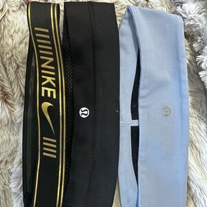 Nike and Lululemon Headbands Set